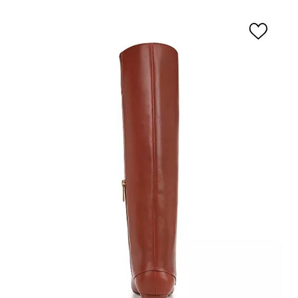 Franco Sarto Brown Leather Knee-High Boots - Picture 4 of 6